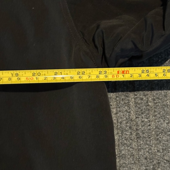 Black Raincoat/Windbreaker with Hood - Picture 7 of 13